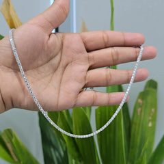 9.85 CT Round Cut Diamond Tennis Necklace (Ready for Delivery)