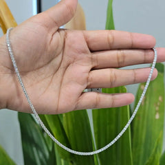 6.50 CT Round Cut Diamond Tennis Necklace (Ready for Delivery)