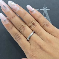 0.20 CT Lab Diamond Open Ring with Round Diamonds (Ready for Delivery)