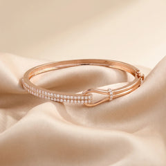 1 CT Pavé Buckle Bangle