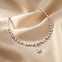 19.90 CT Multi-Shape Diamond Drop Necklace