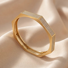 3.07 CT Diamond Pavé Octagonal Bangle