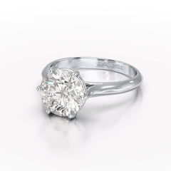 3.09 CT Solitaire Engagement Lab Grown Diamond Ring - Jama Jewels 