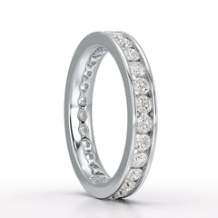 Simple Wedding Band 1.26 CT Lab Diamond Ring - Jama Jewels 