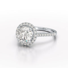 Halo Lab Grown Diamond 2.60 Carat Wedding Ring - Jama Jewels 