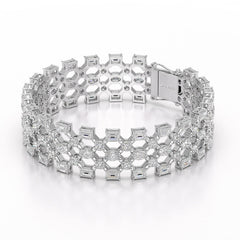 18.3 CT Multi Shape Lab Diamond Bracelet