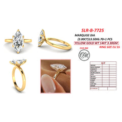 2 CT Marquise Solitaire Ring