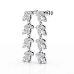 Marquise Cut 1.33 CT Lab Diamond Dangle Earring