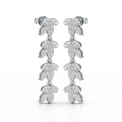 Marquise Cut 1.33 CT Lab Diamond Dangle Earring