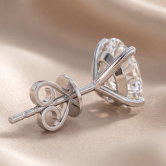 1 CT Oval Diamond Solitaire Stud Earrings