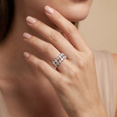 1.45 CT Mixed Shape Cluster Band