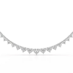42.12 CT Lab Diamond Heart Cut Necklace