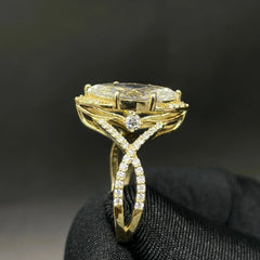 3.48 CT Marquise Cut Lab Diamond Ring (Ready for Delivery)