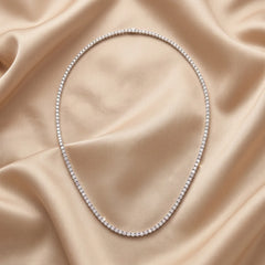 10.70 CT Round Diamond Tennis Necklace