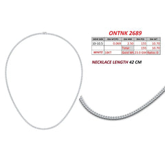 10.70 CT Round Diamond Tennis Necklace