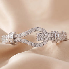 5.11 CT Diamond Buckle Loop Bangle