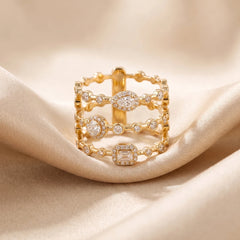 1.21 CT Multi-Row Ring
