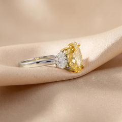3.15 CT Oval Cut Three Stone Ring