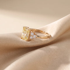 2.97 CT Radiant Diamond Cluster Ring