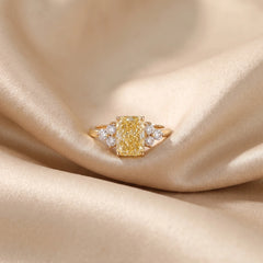 2.97 CT Radiant Diamond Cluster Ring