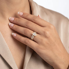 2.76 CT Marquise Solitaire Bridal Set