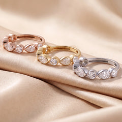 3.96 CT Multi Shape Stacking Ring Set