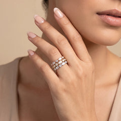 3.96 CT Multi Shape Stacking Ring Set