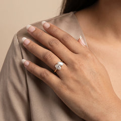 2.04 CT Oval & Pear Toi et Moi Ring