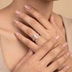 2.24 CT Pear Solitaire with Pavé Ring