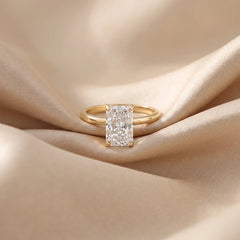 1 CT Radiant Solitaire Ring