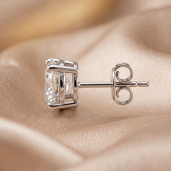 4.00 CT Round Diamond Solitaire Stud Earrings