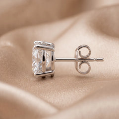 2.00 CT Round Diamond Four Prong Stud Earrings