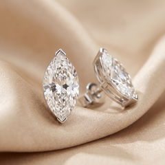 4.00 CT Marquise Diamond Solitaire Stud Earrings