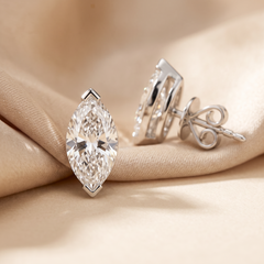 2.00 CT Marquise Diamond Solitaire Stud Earrings