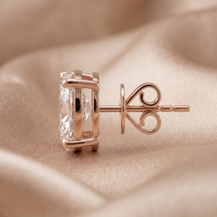3.00 CT Oval Diamond Solitaire Stud Earrings