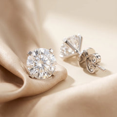 4.00 CT Round Diamond Martini Stud Earrings