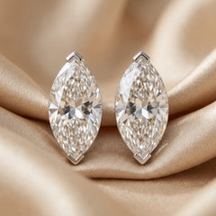 4.00 CT Marquise Diamond Stud Earrings