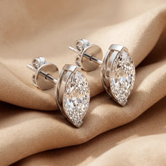 4.00 CT Marquise Diamond Stud Earrings