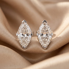 2.00 CT Marquise Diamond Stud Earrings