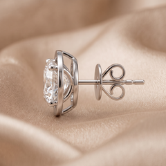 3.00 CT Round Diamond Solitaire Stud Earrings