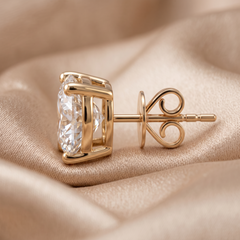 2.00 CT Round Diamond Solitaire Stud Earrings