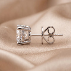 0.20 CT Round Diamond Four Prong Stud Earrings
