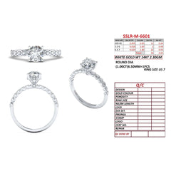 1.64 CT Round Diamond Vintage Ring
