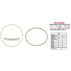 8.81 CT Round Diamond Bezel-set Tennis Necklace