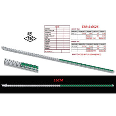 3.92 CT Round Diamond & Emerald Tennis Bracelet