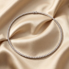 16.00 CT Round Diamond Tennis Necklace