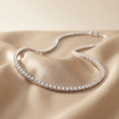 16.00 CT Round Diamond Tennis Necklace
