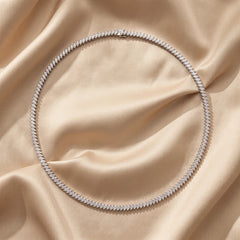 11.20 CT Marquise Diamond Tennis Necklace