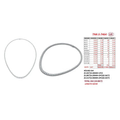 10.00 CT Round Cut Diamond Graduated Tennis Necklace