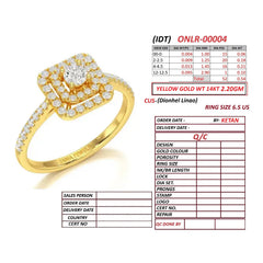 0.55 CT Round Cluster Ring